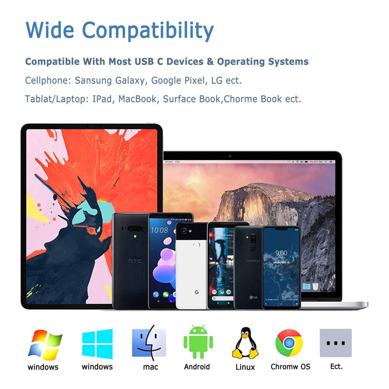 [Australia - AusPower] - USB C to USB Adapter 3.1 Gen 2, 10Gbps USB to USB C Adapter, USB-C Male to UAB 3.0 A Female USB 3.2 Type C OTG Converter for MacBook pro Laptop PC iMac iPad air 