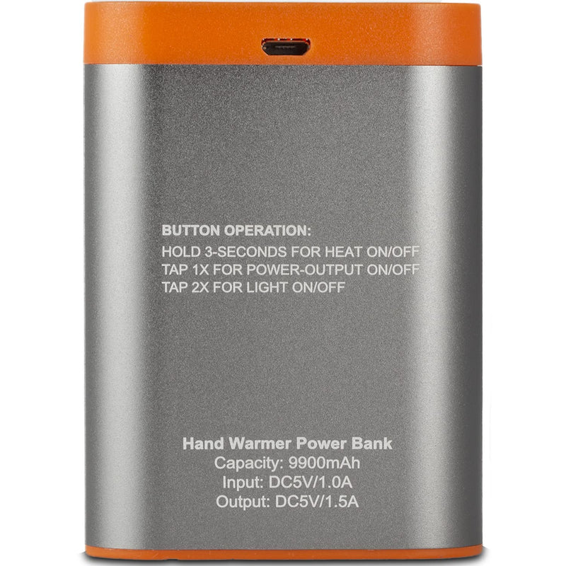 [Australia - AusPower] - BoneView Electric Hand Warmer Emergency Power Bank with Flashlight - Portable Rechargeable 9900-mAh Battery Pack, Fast Heating Over 8 Hr, Hunting, Fishing, Survival, Camping Gadgets for Men & Women 