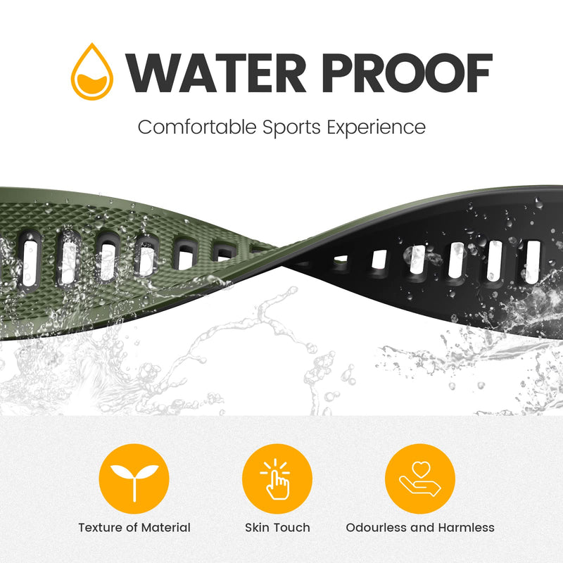 [Australia - AusPower] - NotoCity for Fenix 6 Band 22mm Width Soft Silicone Watch Strap for Fenix 7/Fenix 5/Fenix 5 Plus/Fenix 6/Fenix 6 Pro/Forerunner 935/Forerunner 945/Approach S60/Quatix 5 3 Pack 