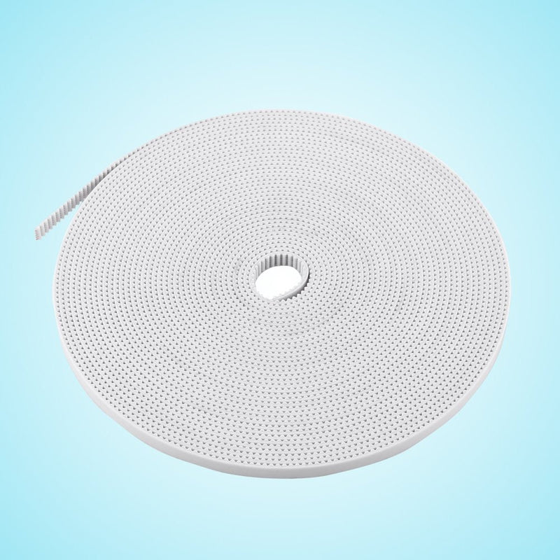 [Australia - AusPower] - 6mm Timing Belt 3D Printer Belt White GT2 Open Synchronous Belt PU with Steel Core 10M 