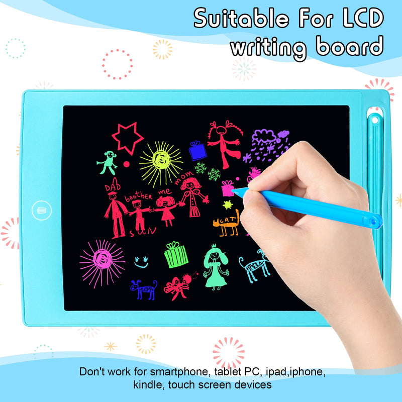 [Australia - AusPower] - Replacement Stylus Drawing Pen and Lanyard Set for LCD Writing Tablet 4.7 Inch Colorful Drawing Tablet, Kids Drawing Pads, Doodle Board (7 Pack Stylus Pens and 7 Lanyards) 