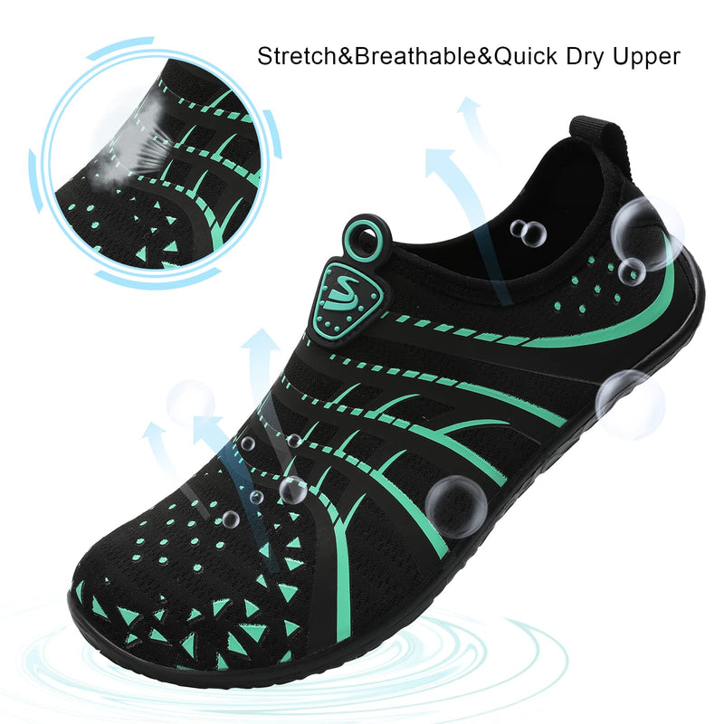 [Australia - AusPower] - Womens and Mens Water Shoes Breathable Quick Dry Soft Barefoot Aqua Socks for Swim Beach Surf Yoga Sport 5.5-6.5 Women/5-6 Men Jiao Blblue 