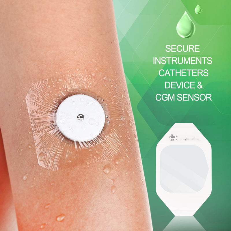 [Australia - AusPower] - NeuHeils Transparent Film Dressing 2 3/8'' x 2 3/4'', 100 Pack, Waterproof Wound Cover Bandage, Clear IV Catheter Tape, Adhesive Patch 