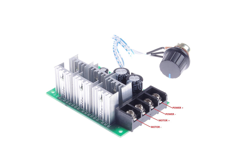 [Australia - AusPower] - KNACRO DC Speed Controller 9-55V 40A PWM Motor Controller Speed Regulator Module Board 
