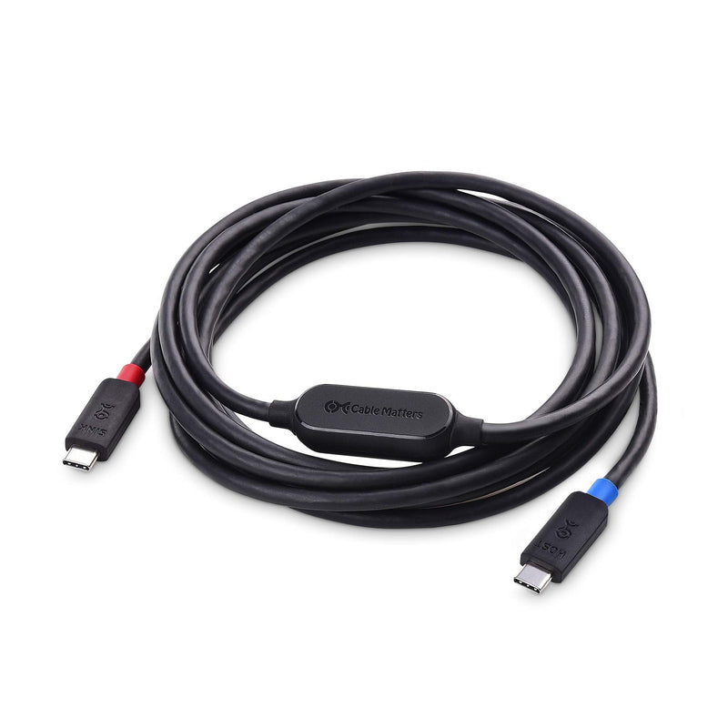 [Australia - AusPower] - Cable Matters Active USB C Cable 10 ft with 4K Video, 10 Gbps Data Transfer and 60W Charging for Portable Monitor, Oculus Quest VR Headset, and More 
