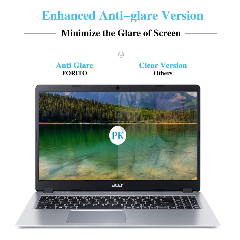 [Australia - AusPower] - 2-Pack F FORITO 15.6 Inch Laptop Anti Glare(Matte) Screen Protector Cover for All 15.6 inch 16:9 Aspect Ratio Screen Laptop, Scratch Proof, Dust-Proof and Fingerprint Resistant 