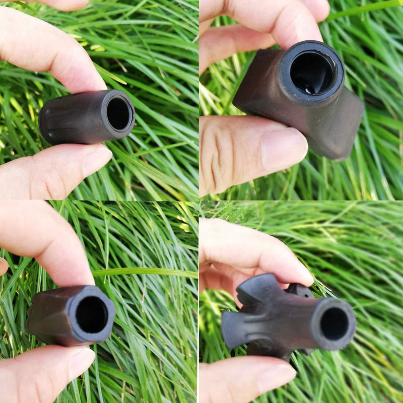 [Australia - AusPower] - A ALAFEN Replacement Rubber Tips Set for Trekking Pole Walking Hiking Sticks Tips Protectors A-Mix 