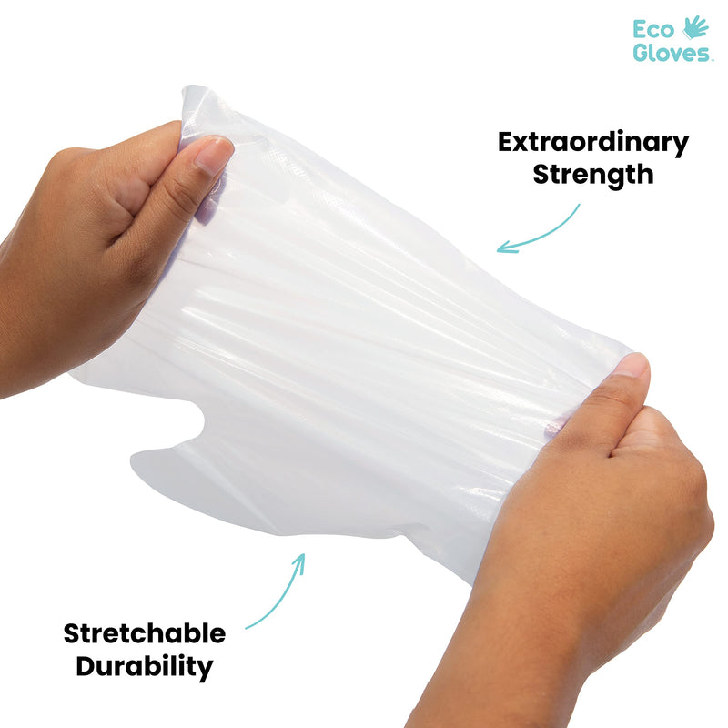 [Australia - AusPower] - Eco Gloves Individually Wrapped Compostable Gloves | Plant-Based & Eco-friendly | For On-the-Go Protection, Cleaning, Food Handling, Pet Care | One Size Fits Most | 24 Pairs/Bag 