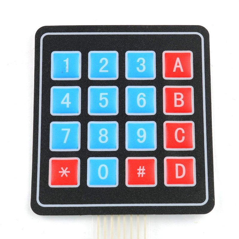 [Australia - AusPower] - E-outstanding 4x4 Keypad 2PCS 16 Key Self Adhesive Membrane Matrix Switch Keyboard for Prototyping PIC AVR 