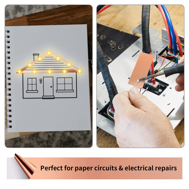 [Australia - AusPower] - Copper Tape, Copper Foil Tape Kirecoo (2inch X 33 FT) Copper Foil with Conductive Adhesive for Guitar, EMI Shielding, Crafts, Electrical Repairs and Grounding 2inch X 33 FT 