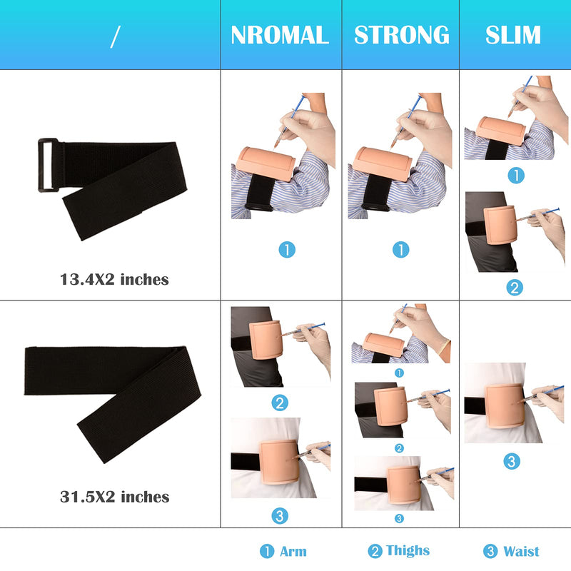[Australia - AusPower] - Medarchitect Intramuscular Injection Training Pad Model with 3 Skin Layers IM, SQ, ID Injection Simulator Practice Tool for Medical Education to Student, Nurse, Doctor Educational Supplier 