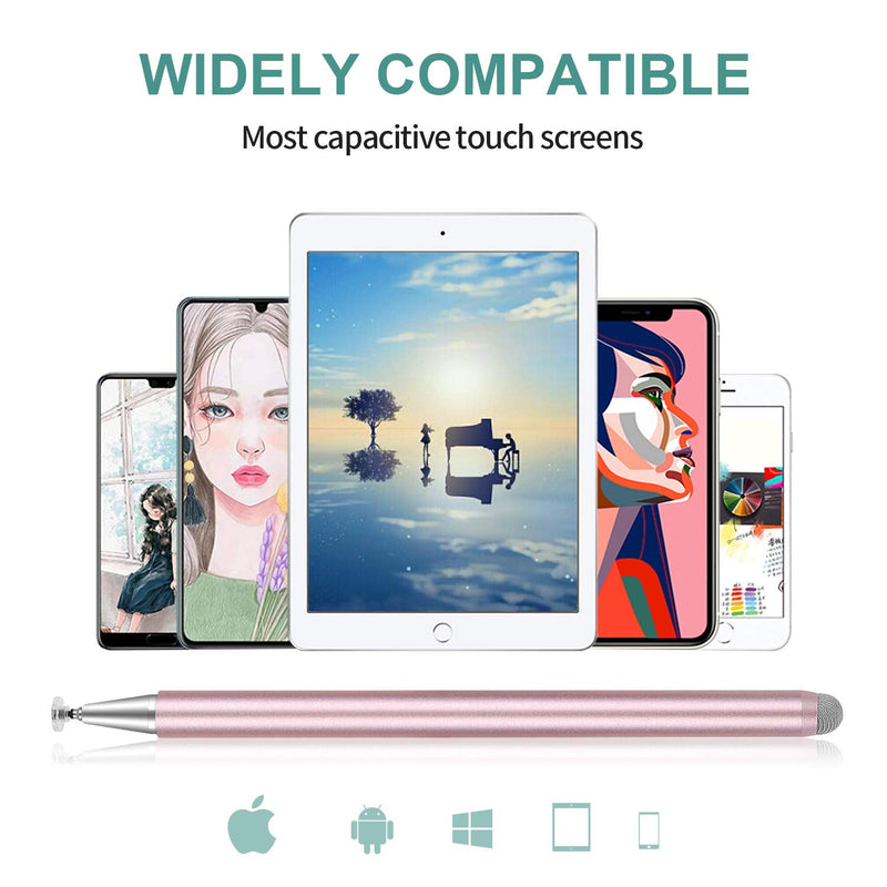 [Australia - AusPower] - Stylus Pens for iPad, 2 in 1 Capacitive iPad Stylus Pens for All Capacitive Touch Screens Cell Phones, iPad, Tablet, Laptops Rose/Blue 
