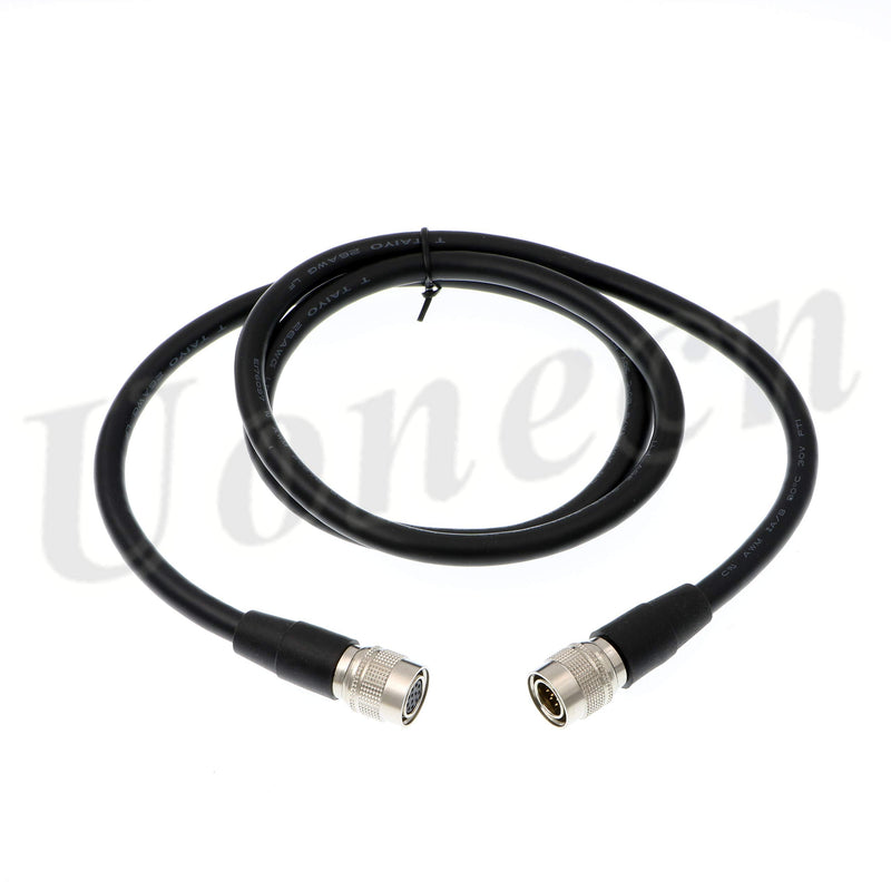 [Australia - AusPower] - High Flex Coaxial Power Cable Hirose 12 pin Male and Female CCD Cable Monitor Extension Cable for Sony Industrial Camera 1 Meter 