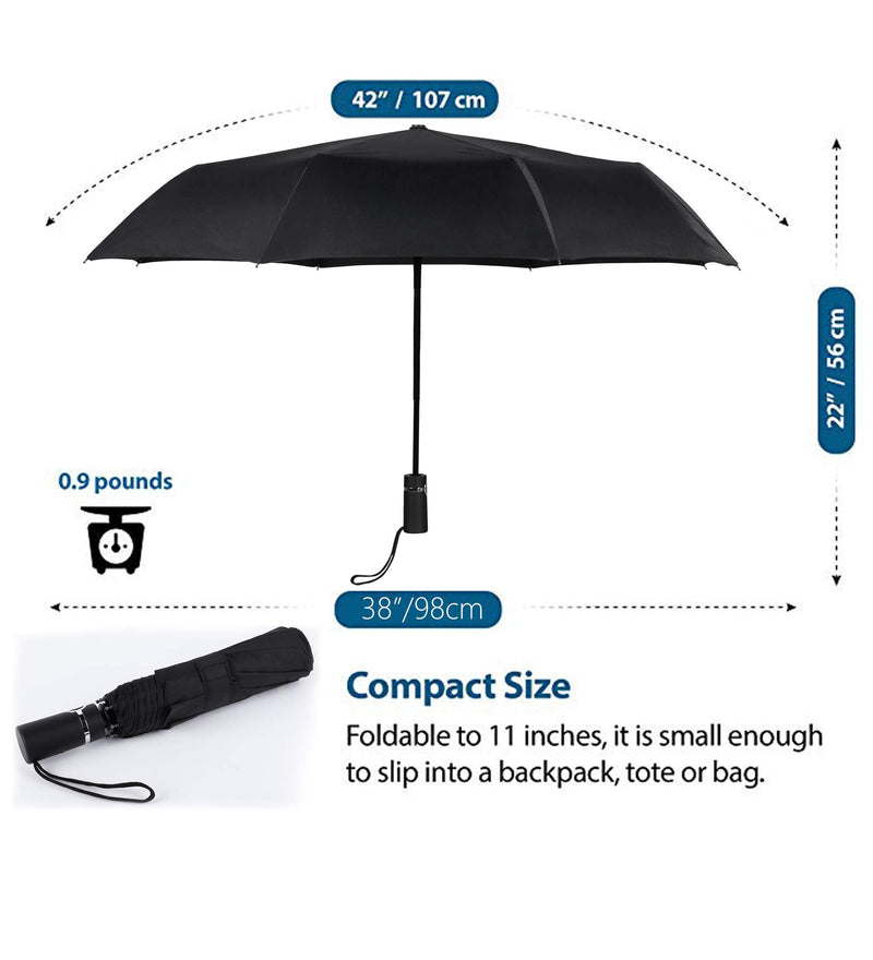 [Australia - AusPower] - SY COMPACT Travel Umbrella Automatic Windproof Umbrellas-Factory Store 