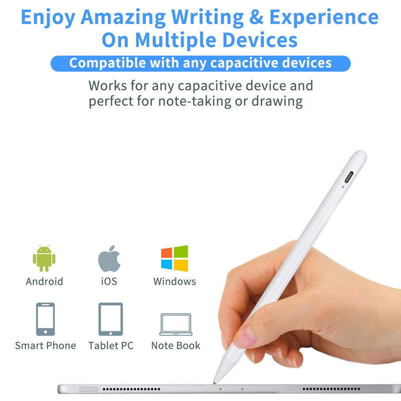 [Australia - AusPower] - Stylus Pens for Lenovo Yoga Pencil, Evach Capacitive High Sensitivity Digital Pencil with 1.5mm Ultra Fine Tip Stylus Pencil for Lenovo Yoga Pen, White 