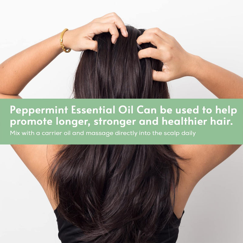 [Australia - AusPower] - Natural Riches Pure Peppermint, Essential Oil, Aromatherapy Diffuser Therapeutic Grade Mentha Arvensis - Cooling Smell Fresh Mint Oil & Menthol 4 fl oz. 