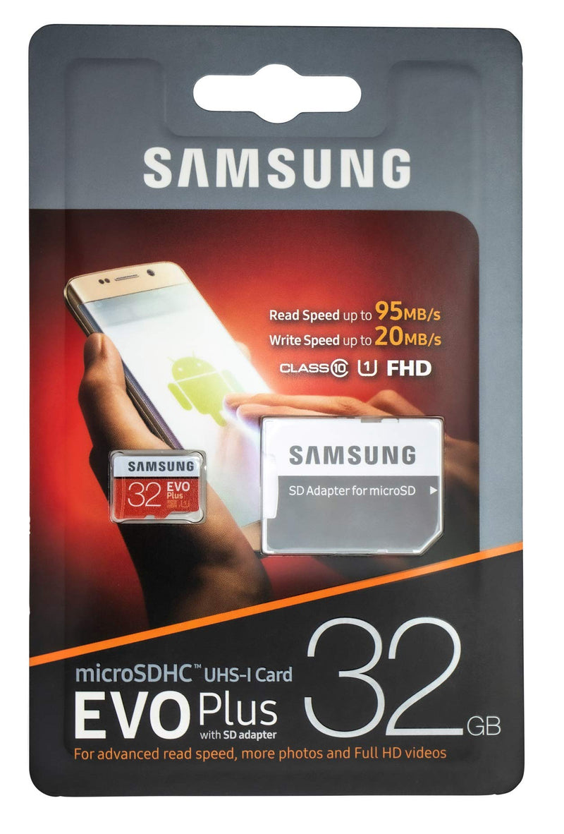 [Australia - AusPower] - Samsung EVO+ Plus 32GB MicroSD Card for Samsung Phone Works with Galaxy S20 Fan Edition, S20 FE 5G Cell Phone (MB-MC32G) Bundle with (1) Everything But Stromboli SD & Micro SDHC Memory Card Reader 