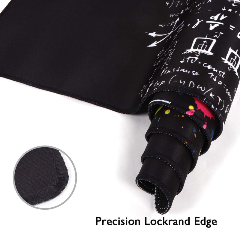 [Australia - AusPower] - iCasso Extended Gaming Mouse Pad (35.4x15.7 in), Large Non-Slip Rubber Base Mousepad with Stitched Edges, Waterproof Keyboard Mouse Mat Desk Pad for Work, Game, Office, Home - Left and Right Brain 