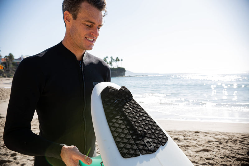 [Australia - AusPower] - Surf Squared 3-Piece Traction Pad | Arch, Flat, or Front | Maximum Grip Stomp or Deck Pad | Easy Install w/Super Strong 3M Adhesive | Fits All Surfboards: Shortboard, Fish, Longboard, & Skimboard 