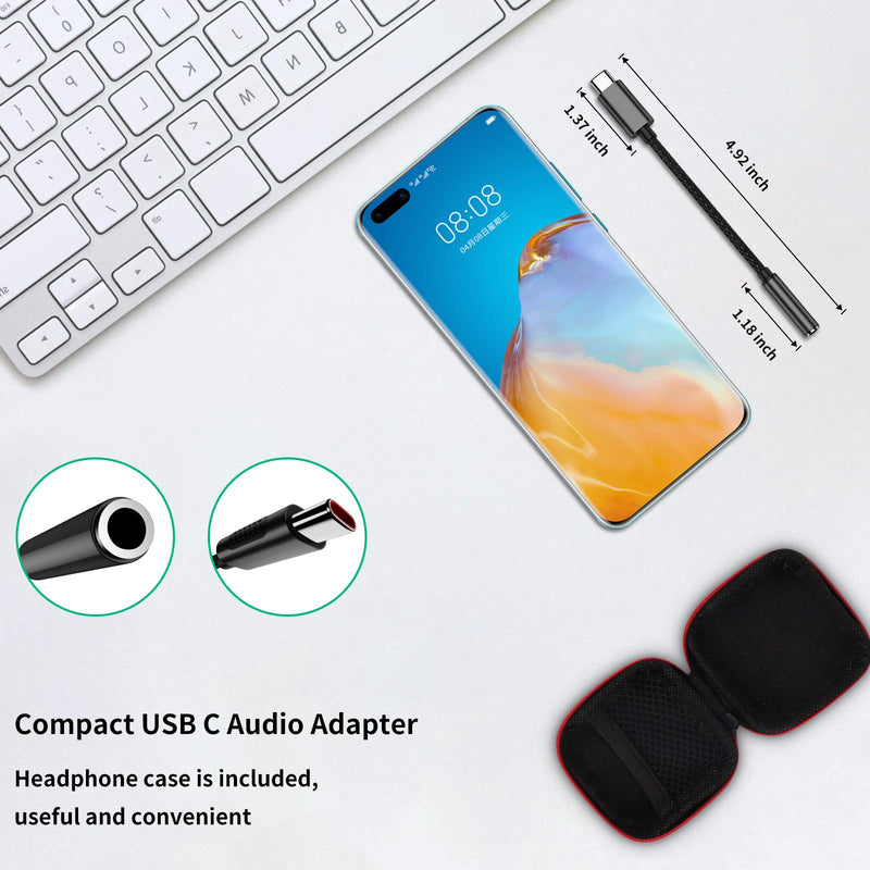 [Australia - AusPower] - COOYA USB C to 3.5mm Audio Jack for Samsung S20 FE S21 S22 5G OnePlus 8T Headphone Adapter USB C to Aux Dongle Stereo Earphone Connector for iPad Air 4 iPad Pro Google Pixel 5 6 Galaxy Note 20 Z Flip3 Dark Grey 