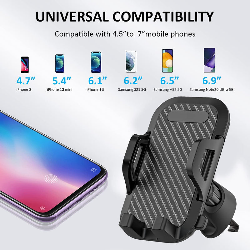 [Australia - AusPower] - Car Phone Mount Holder for Samsung Galaxy S21 S20 S22 Plus Ultra FE 5G,A21 A52 A12 A50 A20 A10E A31 A11 A02S A6,Google Pixel 4A 5G/5 4 XL 3A 3 and All Cell Phone,Windshield/Dashboard/Window+Air Vent 