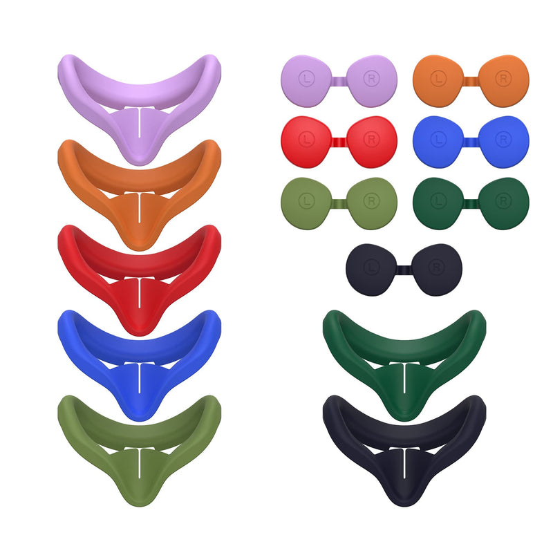 [Australia - AusPower] - KIWI design Silicone Face Cover Pad with Lens Protector, Replacement Accessories Compatible with Quest 2 Orange 