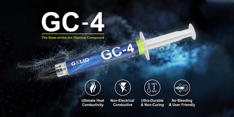 [Australia - AusPower] - Gelid Solutions GC-4-3.5g Thermal Compound for Heat Sinks | Maximum Thermal Conductivity | Easy to use | Non-Corrosive 3.5g 