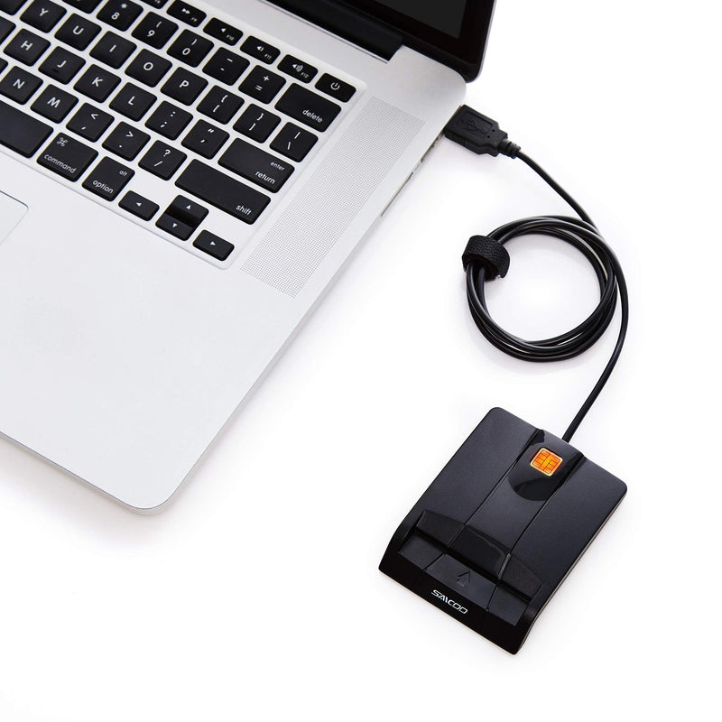 [Australia - AusPower] - DOD Military USB Common Access CAC Smart Card Reader, Compatible with Mac OS, Win, Linux (Horizontal Version) Cac Card Reader V1 