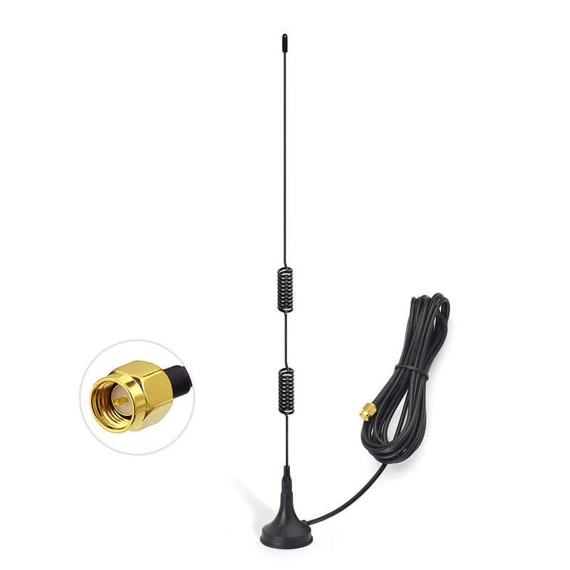 [Australia - AusPower] - Bingfu Dual Band VHF UHF 136-174MHz 400-470MHz Ham Radio Antenna Handheld Two Way Radio Magnetic Base SMA Male Antenna for Ham Radio Walkie Talkie Icom Yaesu Vertex Standard Horizon Marine VHF Radio 