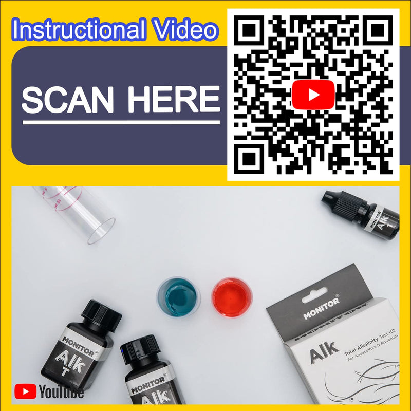 [Australia - AusPower] - Generic Monitor Alkalinity Test KIT (120 Tests) - Monitor Aquarium & aquaculture Water Quality 