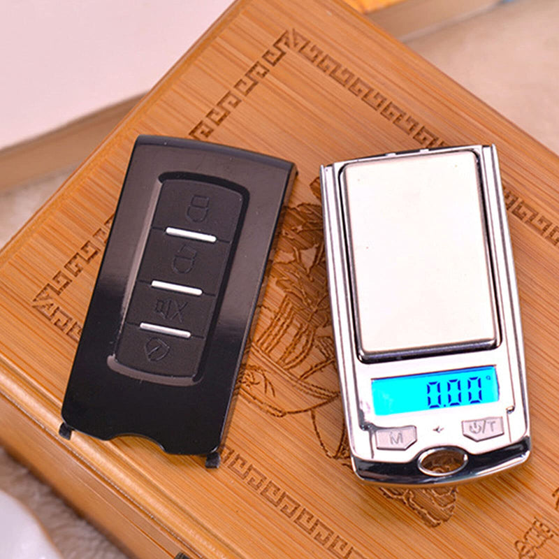 [Australia - AusPower] - 2 Pack 0.01g/200g Mini Car Key LCD Digital Balance Weight Pocket Jewelry Diamond Herb Food Scale Multi-Function Car Key Shape Electronic Scale 