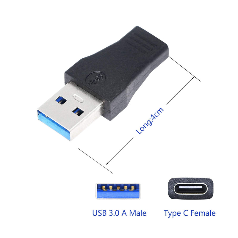 [Australia - AusPower] - CERRXIAN USB 3.0 Type A Male to USB 3.0 Type C Female Adapter & 5.9inch USB 3.0 Type A Male to USB 3.0 Type C Female Cable 