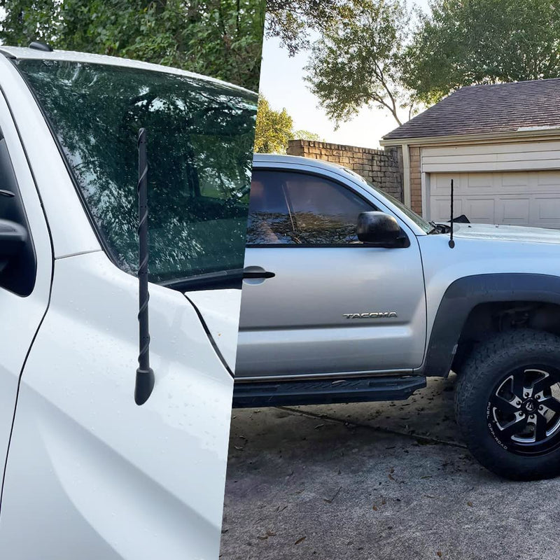 [Australia - AusPower] - Short Antenna for Toyota Tundra 2000-2021 Toyota Tacoma 1995-2015, 13 Inch Stubby Antenna, Spiral Design Flexible Rubber Car Radio Antenna, Accessories Toyota Tundra Tacoma Toyota Tundra Tacoma Antenna 