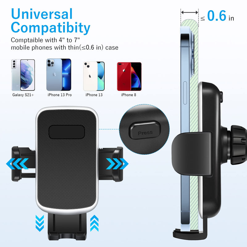 [Australia - AusPower] - DACK Cup Holder Phone Mount 36W 3 USB Ports QC3.0 Car Charger Adapter Compatible with iPhone 13/12/Samsung/Galaxy/Note/LG & All 5G Smartphones 