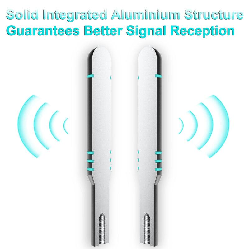 [Australia - AusPower] - TV Antenna-Indoor Outdoor Digital HDTV Antenna with Magnetic Base, 50+ Miles Range,10ft Coax Cable Amplifier Signal Booster, Support 4K 1080P for All TVs AN-BL 