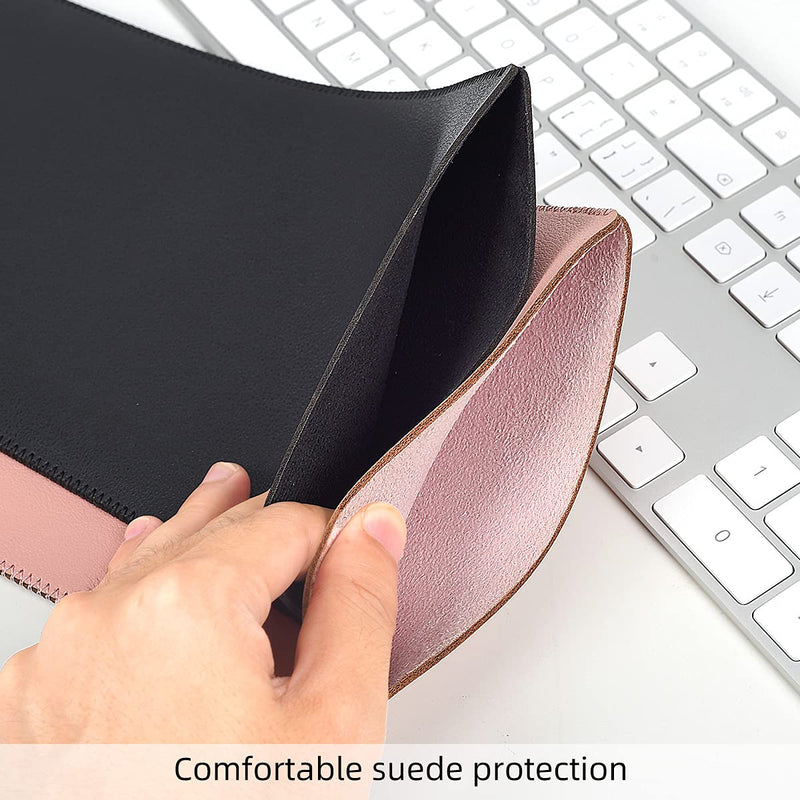 [Australia - AusPower] - CaseBuy PU Leather Keyboard Sleeve Compatible with Apple 2022 Mac Studio Magic & iMac M1 Chip Magic Keyboard with Numeric Keypad A2520 & A1843 MQ052LL Keyboard Protective Bag Cover Pouch, Pink 
