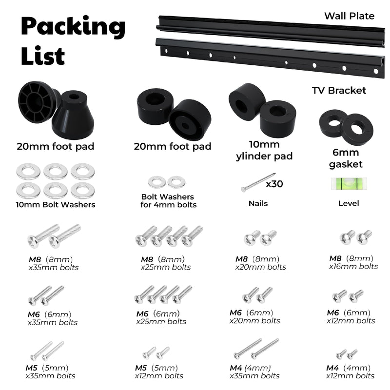 [Australia - AusPower] - EZISE Studless TV Drywall Mount for 12-55 Inch Flat Screen, Slim No Drill TV Wall Mount Holds up to 100 lbs, No Stud Easy Install with Nails, Max VESA 400x400mm 