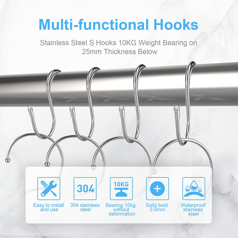[Australia - AusPower] - 2 Pack Shower Door Small Hooks, Towel Hooks, Shower Squeegee Hooks, Cabinet Hook, Over Door Hooks for Towels Glass Door, Kitchen, Bathroom 2 