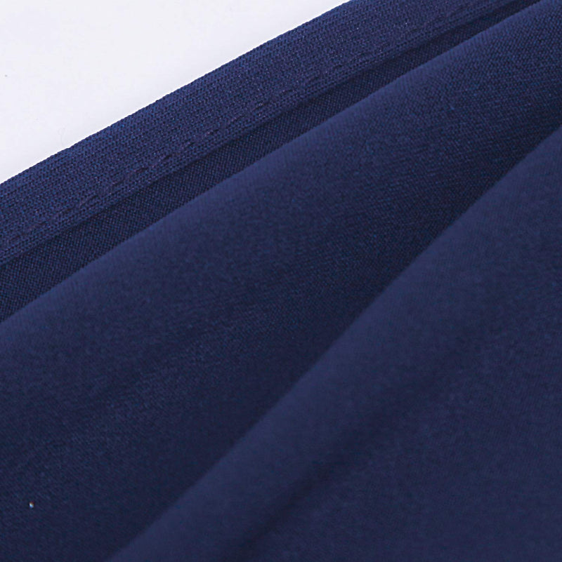 [Australia - AusPower] - Peomeise 25pcs Navy Spandex Chair Sashes with Buckle Slider for Wedding, Party Decoration 