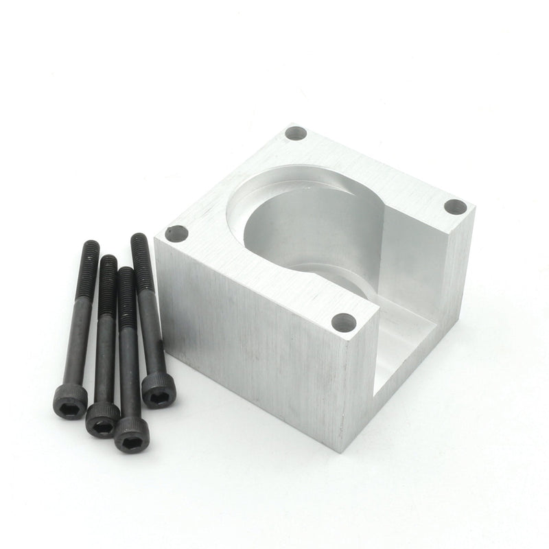 [Australia - AusPower] - Nema23 Stepper Motor Mount Base 57 Stepping Motor Bracket Clamp Support Holder with 4pcs Installation Screws Aluminium Oxide for CNC Router Machine 