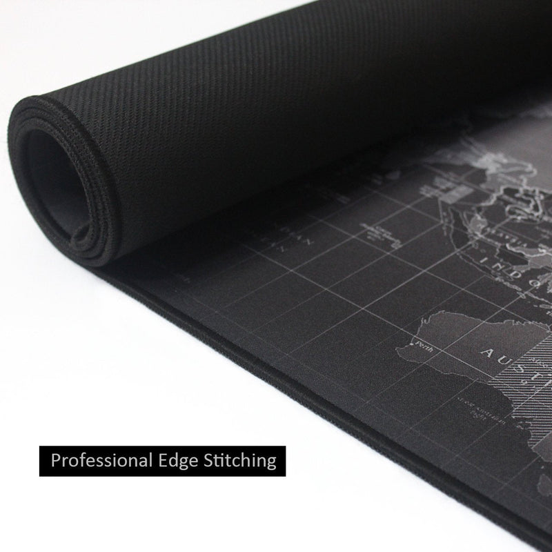 [Australia - AusPower] - Benvo Extended Mouse Pad Large Gaming Mouse Pad- 35.4x15.7x0.12 inch Computer Keyboard Mouse Mat Non-Slip Mousepad Rubber Base and Stitched Edges for Game Players, Office, Study World Map Design Wolrd Map 