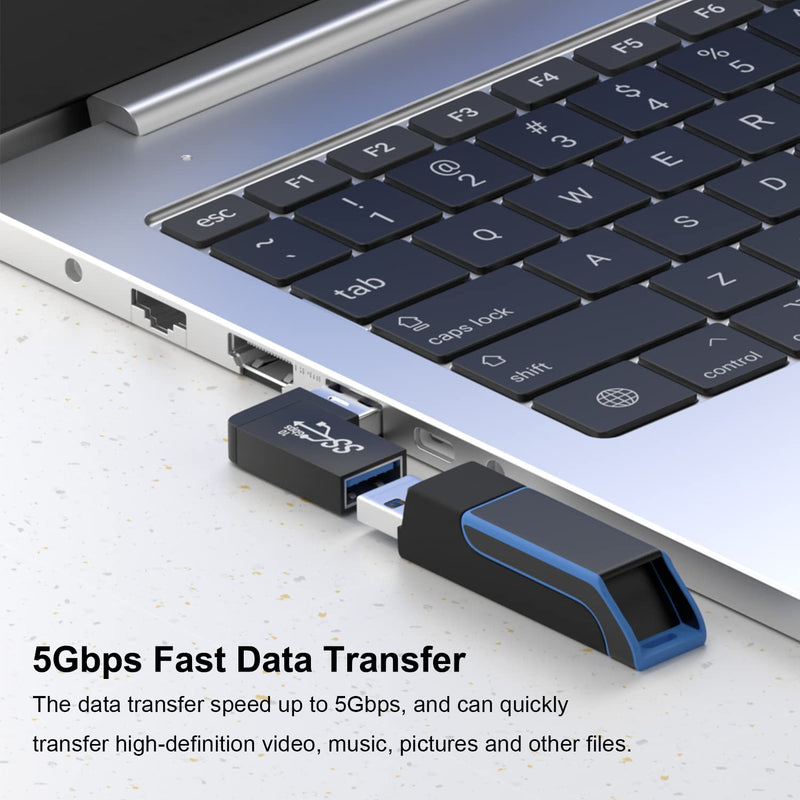 [Australia - AusPower] - Jadebones 90 Degree USB 3.0 Adapter (4 Pack), Vertical Up and Down Angle, Horizontal Left and Right Angle USB Male to Female Extender Connector 