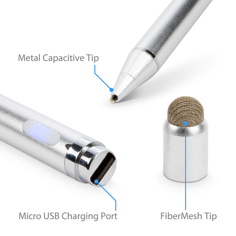 [Australia - AusPower] - BoxWave Stylus Pen for Viewsonic TD2230 (22") (Stylus Pen by BoxWave) - AccuPoint Active Stylus, Electronic Stylus with Ultra Fine Tip for Viewsonic TD2230 (22") - Metallic Silver General Active Stylus 