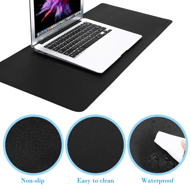 [Australia - AusPower] - Anreedvigo Large Gaming Mouse Pad, Waterproof PU Leather Laptop Desk Mat Office (One-Side), 29.5 x 11.5 inch 