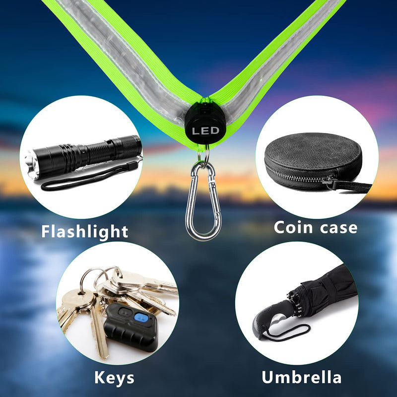 [Australia - AusPower] - OLIKER LED Night Running Gear High Visibility LED Flashing Sash Outdoor Running Cycling Hiking Jogging Rechargeable Illuminating Gear for Men and Women Night Safety Walking Gear 