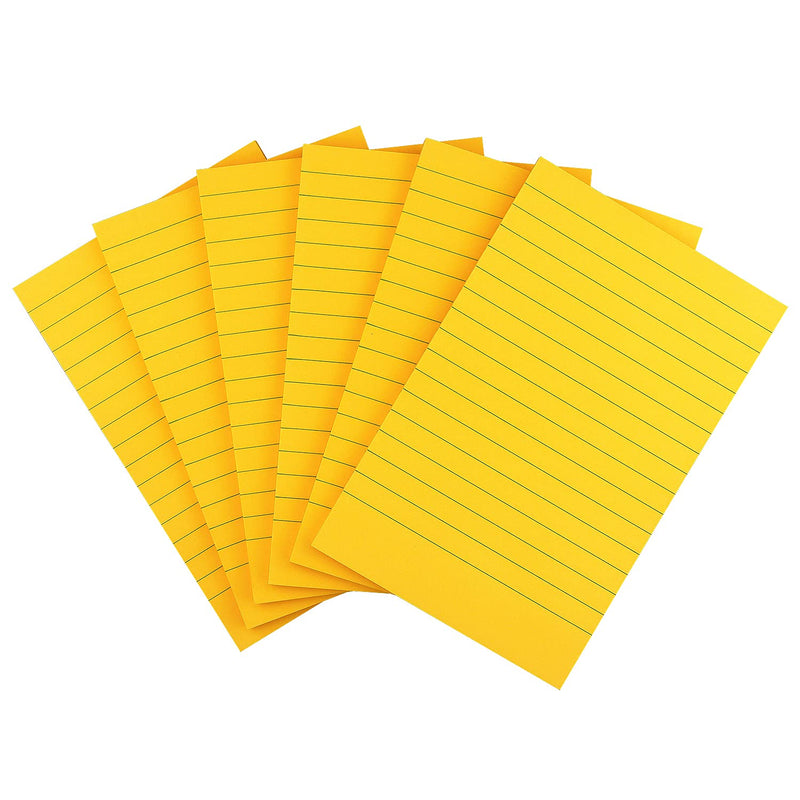[Australia - AusPower] - Early Buy 6 Pads Lined Sticky Notes with Lines 4x6 Self-Stick Notes Bright Color Sticky Notes, 45 Sheets/Pad (Orange) Orange 