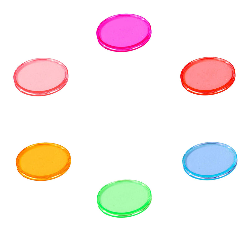 [Australia - AusPower] - Plastic Magnetic Bingo Chips - Metal Edge - 300pcs - 3/4" - Available in 7 Colors in A Reusable Storage Bag 