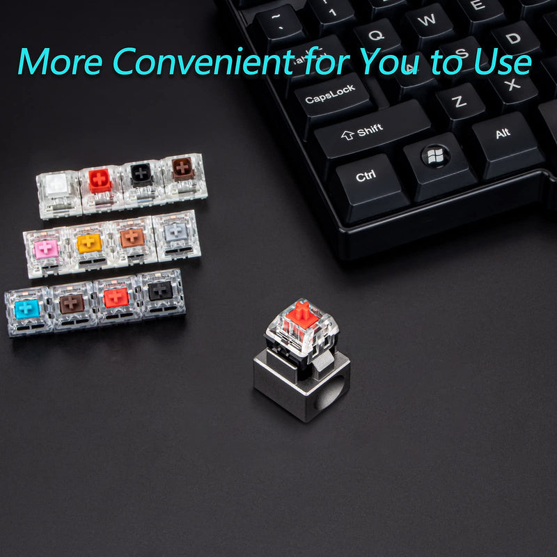 [Australia - AusPower] - New Fashion Kingdom Metal Switch Opener Mechanical Keyboard Keycaps Lubricate Aluminum for Kailh - Gray Kailh Switch Opener 