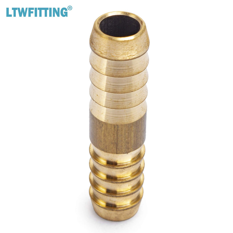 [Australia - AusPower] - LTWFITTING Brass Barb Splicer Mender 3/8-Inch ID Hose Fitting Air Water Fuel Boat(Pack of 5) 