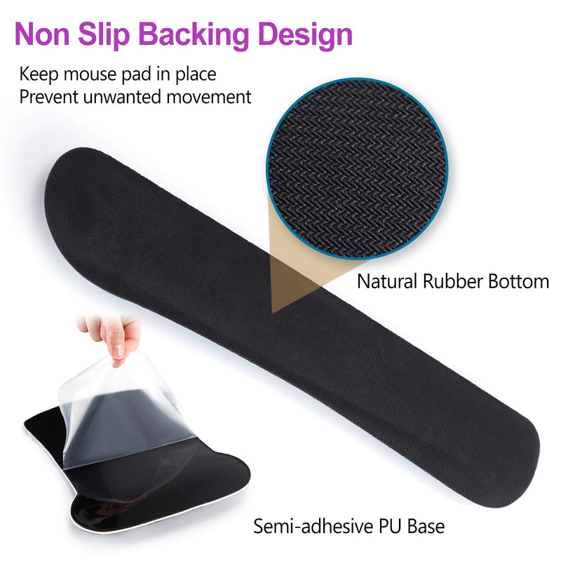 [Australia - AusPower] - ArtSo Keyboard Wrist Rest and Mouse Pad with Wrist Support, Ergonomic Mouse Pad, Durable & Comfortable & Lightweight for Easy Typing Pain Relief, Memory Foam Keyboard Mousepad Set, Purple Marble 